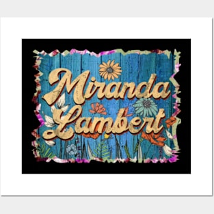 Retro Miranda Name Flowers Limited Edition Proud Classic Styles Lambert Posters and Art